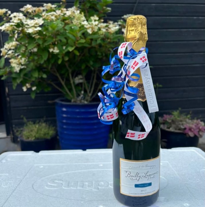Champagne på is